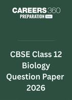 CBSE Class 12 Biology Question Paper 2026