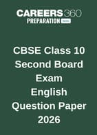 CBSE Class 10 Second Board English Exam Question Paper 2026