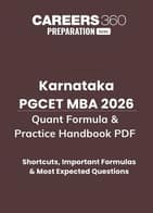 Karnataka PGCET 2026 Quant Formula & Practice Handbook PDF: Shortcuts, Formulas, Questions