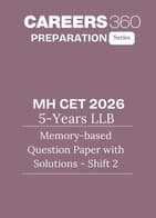 MH CET 5-year LLB 2026  Memory-based Question Paper with Solutions - Shift 2