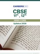 CBSE 11th, 12th Hindi Core Syllabus 2026-27