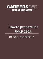 How to prepare for SNAP 2026 in two months?