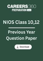 NIOS Previous Year Question Paper for Class 10 and 12 PDF