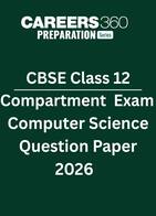 CBSE Class 12 Compartment Exam Computer Science Question Paper 2026