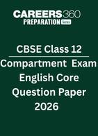 CBSE Class 12 Compartment Exam English Core Question Paper 2026