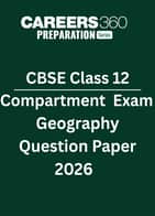 CBSE Class 12 Compartment Exam Geography Question Paper 2026