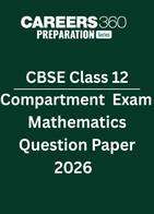 CBSE Class 12 Compartment Exam Mathematics Question Paper 2026