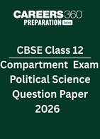 CBSE Class 12 Compartment Exam Political Science Question Paper 2026