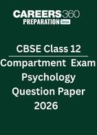 CBSE Class 12 Compartment Exam Psychology Question Paper 2026