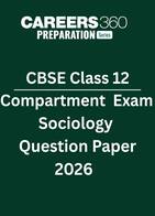 CBSE Class 12 Compartment Exam Sociology Question Paper 2026