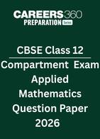 CBSE Class 12 Compartment Exam Applied Mathematics Question Paper 2026