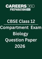 CBSE Class 12 Compartment Exam Biology Question Paper 2026