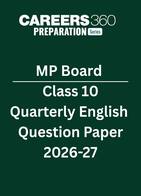 MP Board Class 10 Quarterly English Question Paper 2026-27 PDF