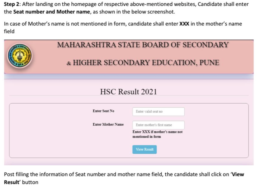 Maharashtra Hsc Result 2021 How To Check Class 12 Result Roll Number 9098