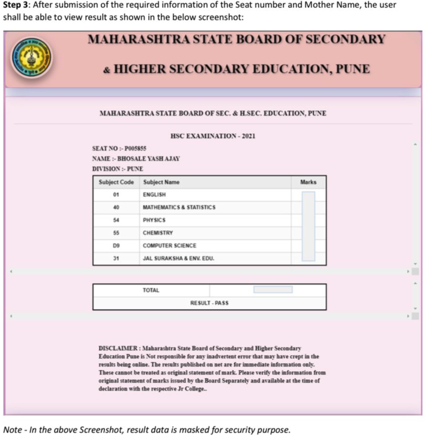 Maharashtra State number. T me number pass