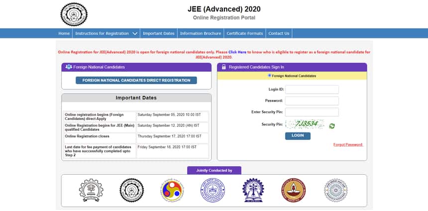 JEE-advanced-registration