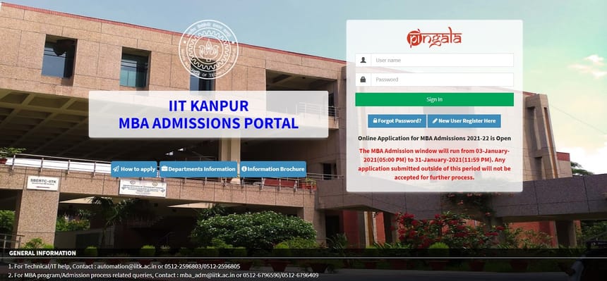 MBA at IIT Kanpur - Industrial and Management Engineering - Placements,  Fees, Admission & Eligibility