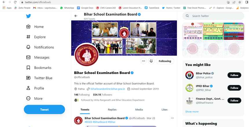 bseb 10th result 2023, bihar board 10th result 2023, bseb 10th result 2023 date, bseb 10th result 2023 date, time, bseb twitter handle, bseb twitter account