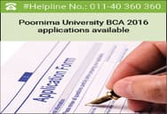 Poornima University BCA 2016 applications available