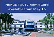 NIMCET 2017 Admit Card available from May 16