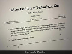 In Viral Question Paper, IIT Goa Asks Students To Frame Questions, Answer Them