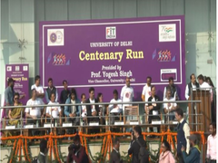 Delhi University Organises Centenary Run To Mark 75 Years Of Independence