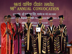 At DU 98th Convocation, Rajnath Singh Confers Degrees To Over 1.73 Lakh Students