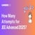 How Many Attempts for JEE Advanced 2025 - Category Wise No. of Attempts in JEE Adv
