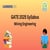 GATE Mining Engineering Syllabus 2025 PDF - Free Download