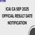 ICAI CA Sep 2025 Official Result Date Notification