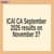 ICAI CA September 2025 results on November 3?
