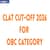 CLAT Cut Off 2026 For OBC: Expected Cut-Off for Top NLUs