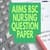 AIIMS Bsc Nursing Previous Year Question Paper With Solutions
