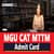 MGU CAT MTTM Admit Card 2025 Out- Download Hall Ticket at cat.mgu.ac.in