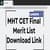 MHT CET 2025 Final Merit List Download Link at fe2025.mahacet.org (Today) - New Update