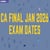 CA Final January 2026 Exam Dates (OUT): Check Timetable, Exam Timings