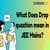 What Does Drop Question Mean in JEE Mains?