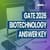 GATE Biotechnology Answer Key 2026