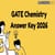 GATE Chemistry Answer Key 2026 (CY) - Download PDF & Solutions