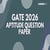GATE 2026 General Aptitude Question Paper (Out): Download Feb 7 GA Paper PDF with Answer Key