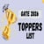 GATE 2026 Topper List (OUT Today): Branch-wise AIR 1 Names, Marks, Scores, Toppers’ Strategy