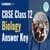 CBSE 12th Class Biology Answer Key 2026 PDF (25 March)