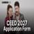 CEED 2026 Application Form: Registration With Regular and Late Fee (Closed), Fees, How to Apply