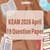 KEAM 2026 April 19 Question Paper with Solutions PDF