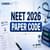 NEET 2026 Exam Paper Codes - Sample & OMR Sheet
