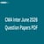CMA Inter June 2026 Question Papers PDF: Subject-wise