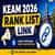 KEAM 2026 Rank List Link Out at cee.kerala.gov.in: Download Engineering Rank List PDF