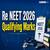 Re NEET 2026 Qualifying Marks for General, OBC, SC and ST