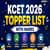 KCET 2026 Topper List With Marks: Rank 1 Holder, Top 10 Candidates, Scores