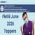 FMGE June 2026 Toppers List OUT: Check Roll Number, Marks